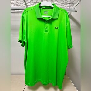 Under Armour Men's Vibrant Green Polo Shirt 2XL
